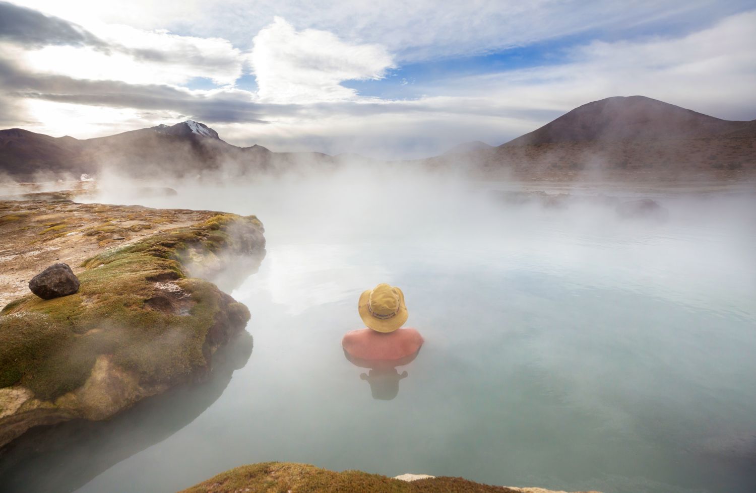 Soak in a hot spring